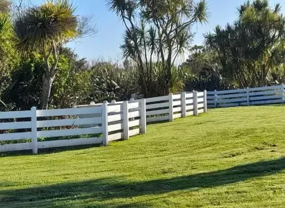 A range of timber fences and gates